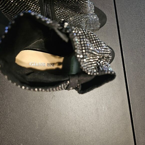 Gianni Bini Black Studded Ankle Booties - Picture 6 of 8